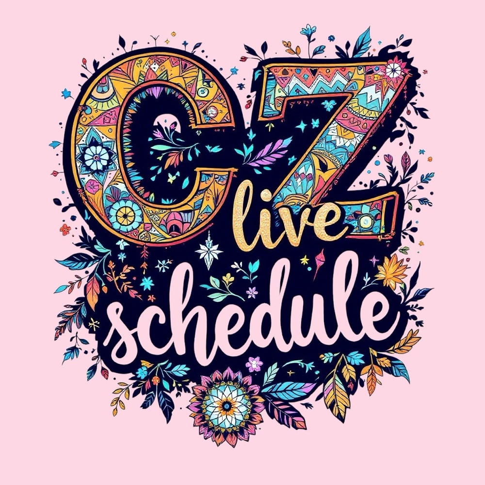 Check here for the most up to date CZ live show schedule! ✨